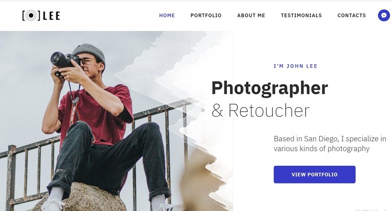 طراحی وب سایت حرفه ای عکاسی