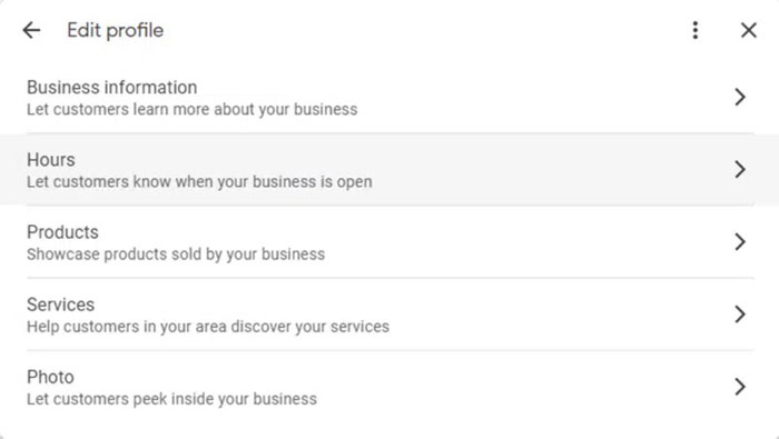 Google Business Profile management