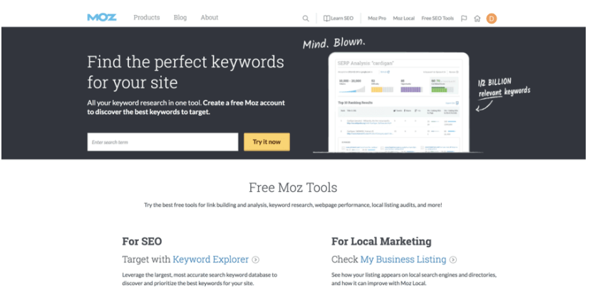 Moz Open Site Explorer